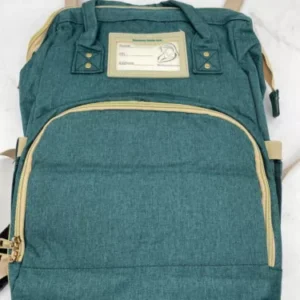 Mommy Loves You Baby 3-in-1 Backpack with baby bed and removable changing pad.